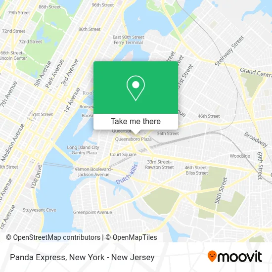 Panda Express map