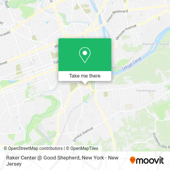 Raker Center @ Good Shepherd map