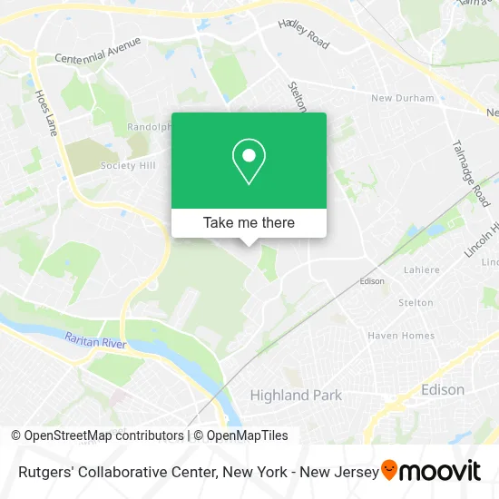 Rutgers' Collaborative Center map
