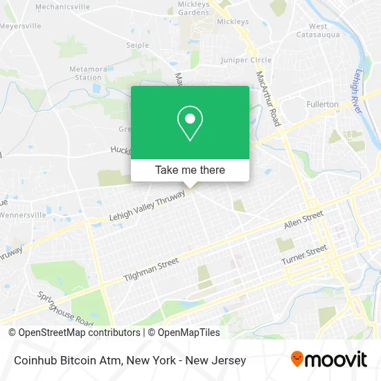 Coinhub Bitcoin Atm map