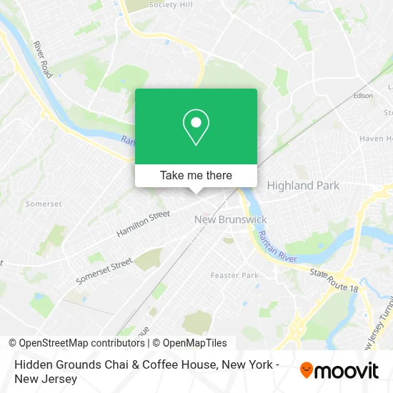 Hidden Grounds Chai & Coffee House map