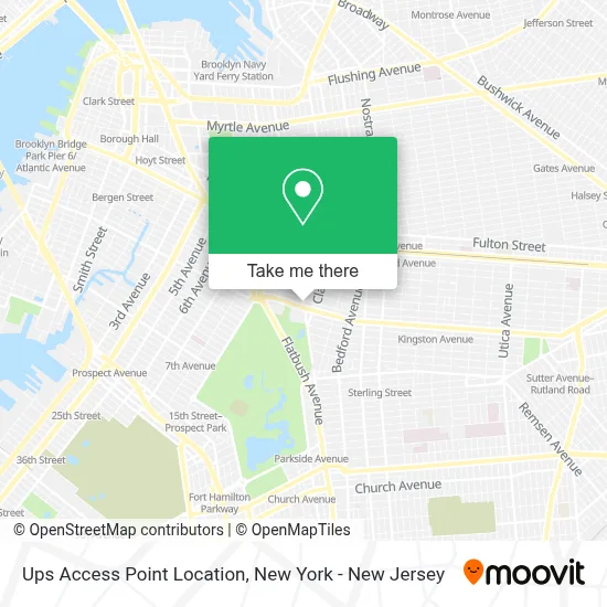 Ups Access Point Location map