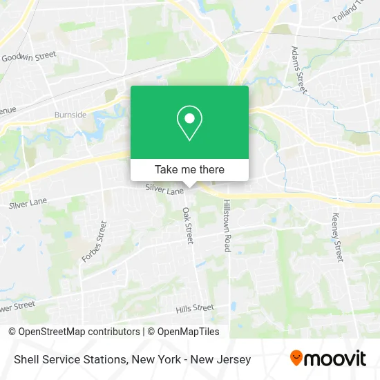 Shell Service Stations map