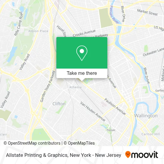 Allstate Printing & Graphics map