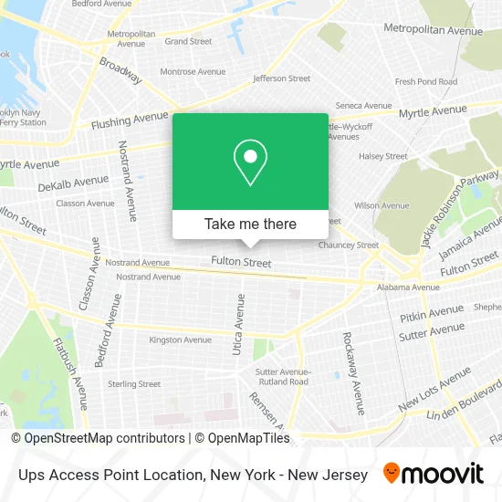 Ups Access Point Location map