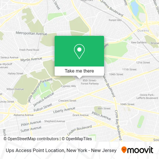 Ups Access Point Location map