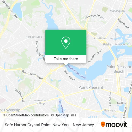 Safe Harbor Crystal Point map