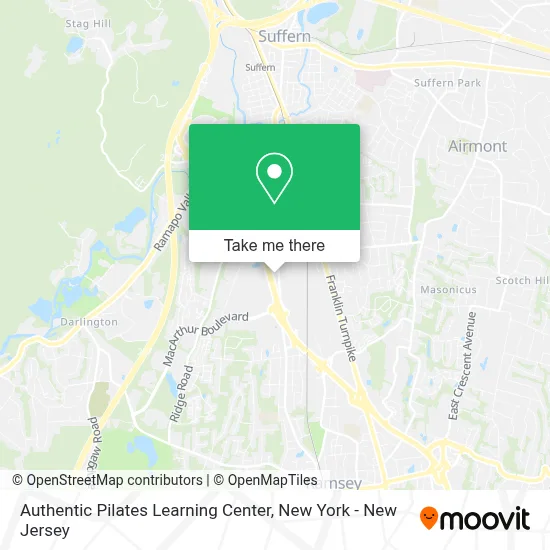 Authentic Pilates Learning Center map