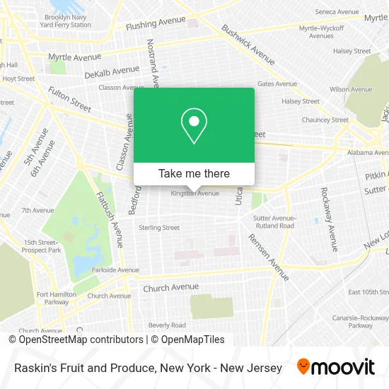 Raskin's Fruit and Produce map