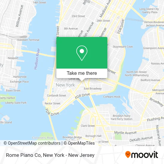 Rome Piano Co map