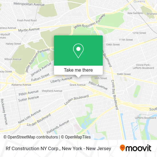 Rf Construction NY Corp. map