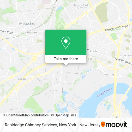 Rapidedge Chimney Services map
