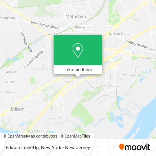 Edison Lock-Up map