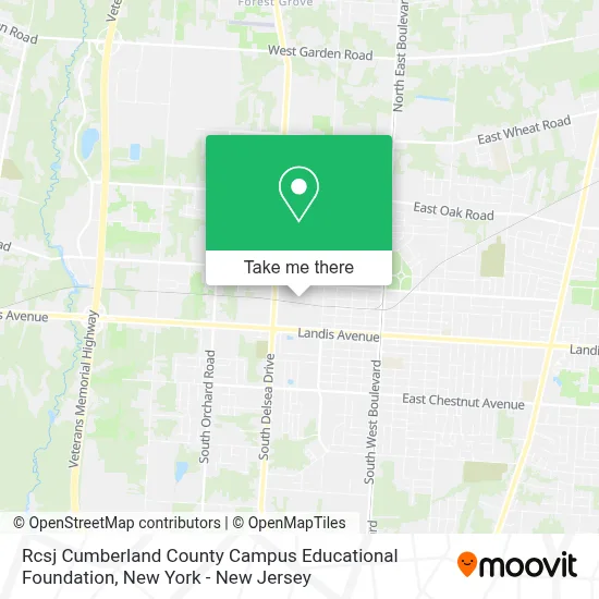 Rcsj Cumberland County Campus Educational Foundation map
