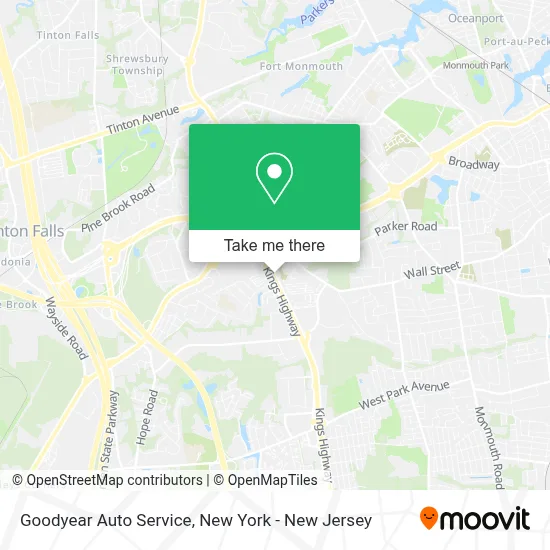 Goodyear Auto Service map