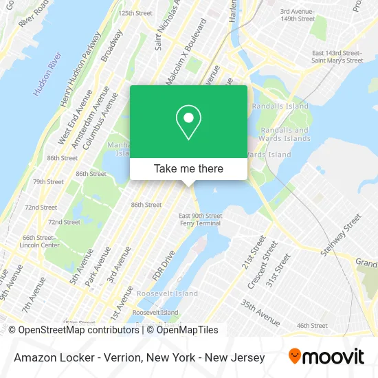 ¿Cómo llegar a Amazon Locker - Verrion en Manhattan en metro, autobús o ...