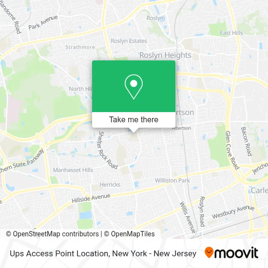 Ups Access Point Location map