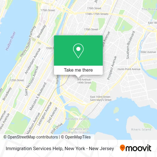 Immigration Services Help map