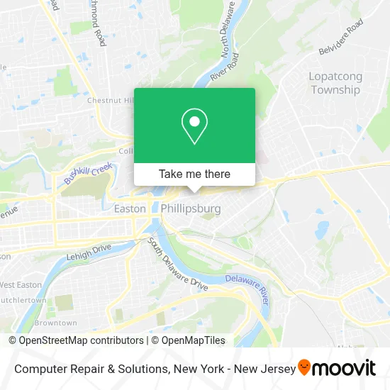 Computer Repair & Solutions map