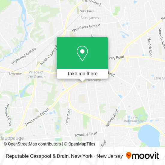 Reputable Cesspool & Drain map