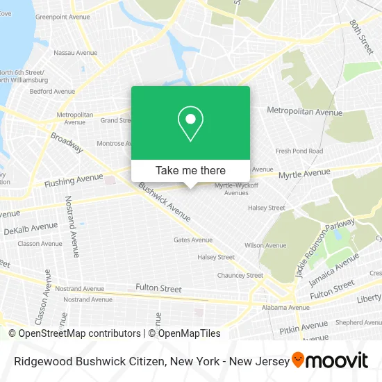 Ridgewood Bushwick Citizen map