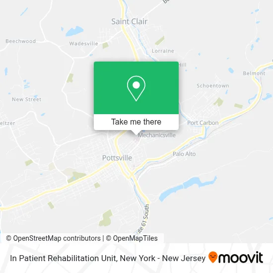 In Patient Rehabilitation Unit map