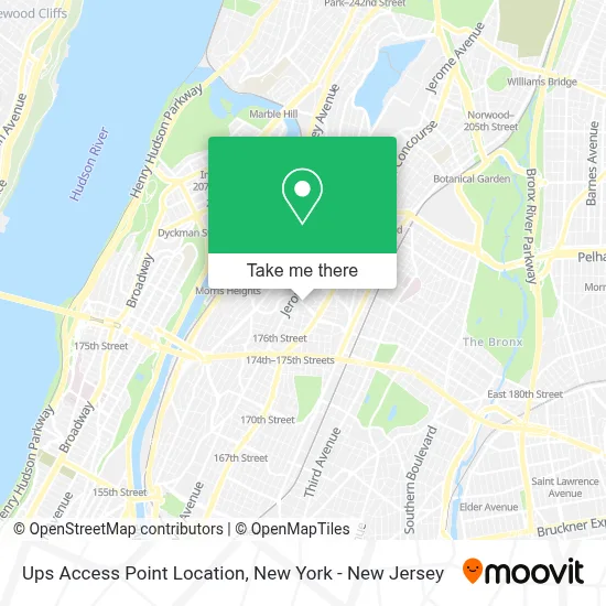 Ups Access Point Location map