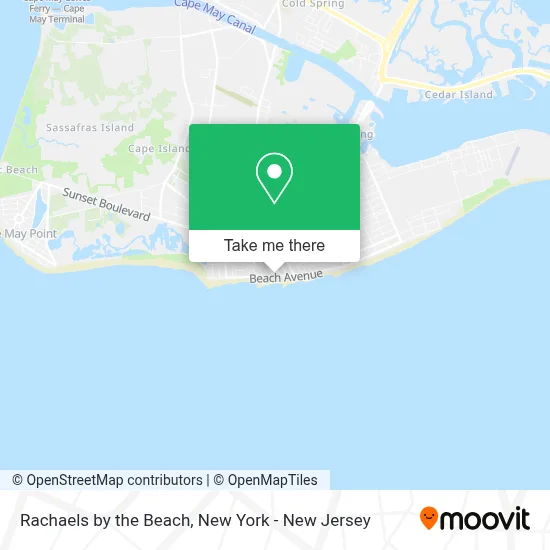 Rachaels by the Beach map