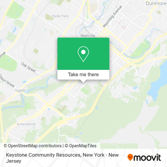 Keystone Community Resources map