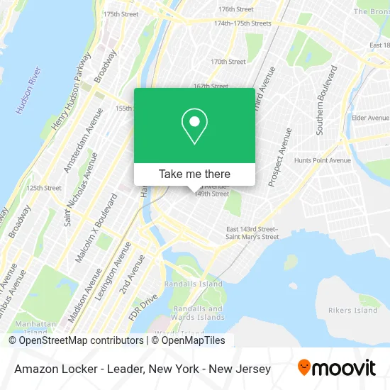 Amazon Locker - Leader map