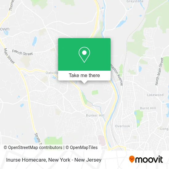 Inurse Homecare map