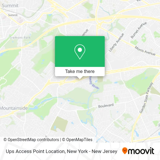 Ups Access Point Location map
