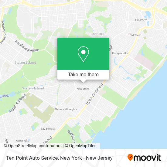 Ten Point Auto Service map