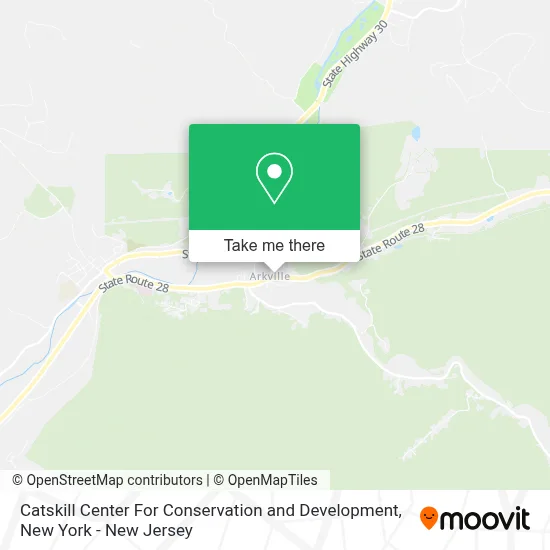 Catskill Center For Conservation and Development map
