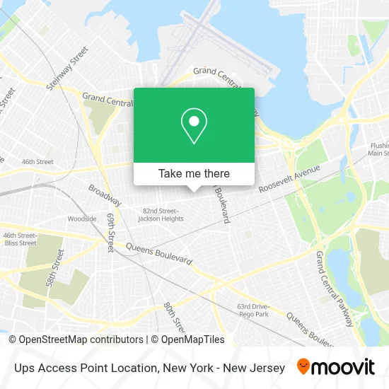 Ups Access Point Location map