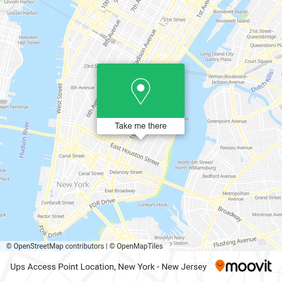 Ups Access Point Location map