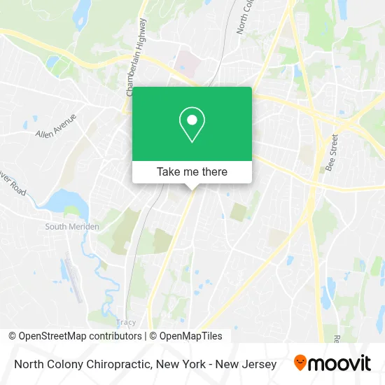 North Colony Chiropractic map