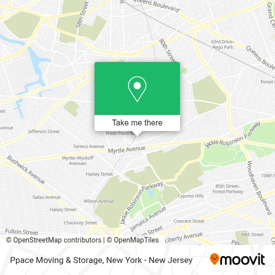 Ppace Moving & Storage map