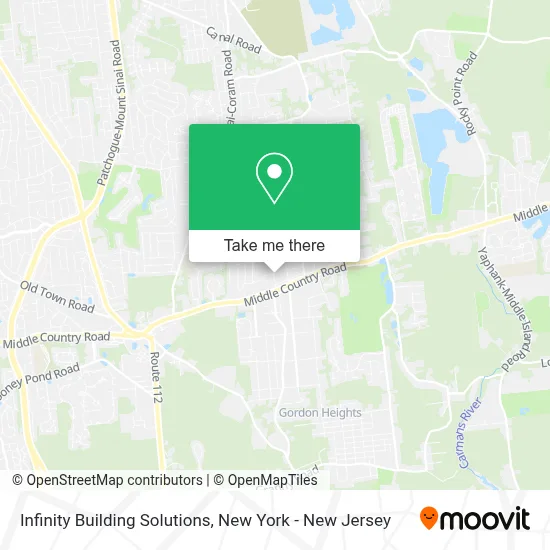 Infinity Building Solutions map