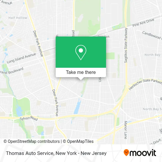 Thomas Auto Service map