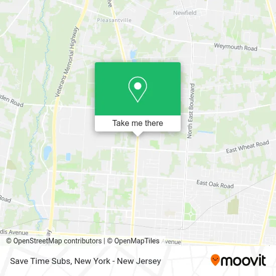 Save Time Subs map