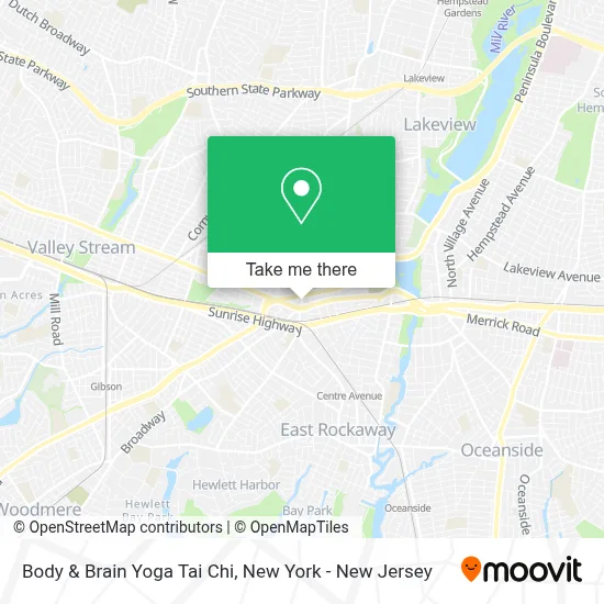 Body & Brain Yoga Tai Chi map