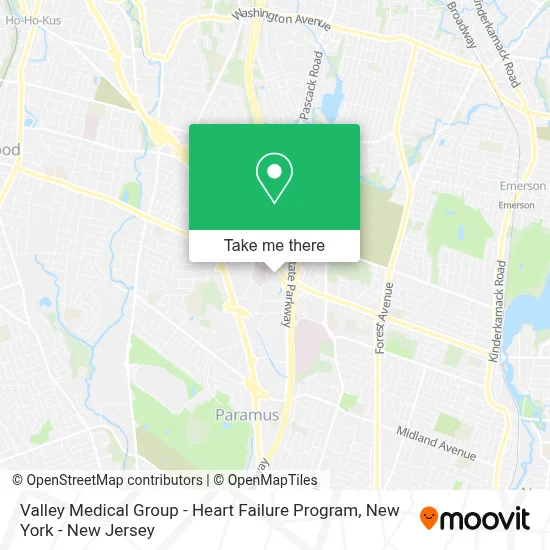 Valley Medical Group - Heart Failure Program map