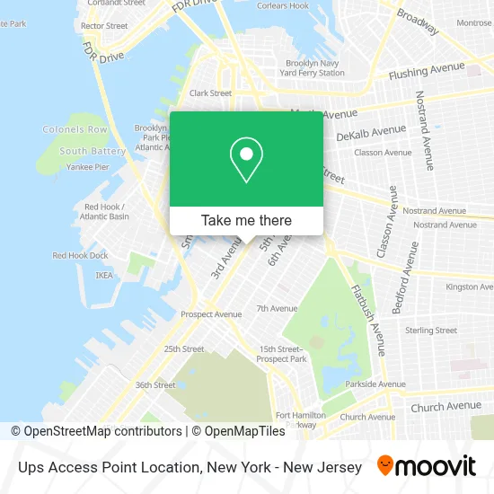 Ups Access Point Location map
