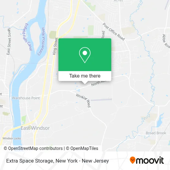 Extra Space Storage map