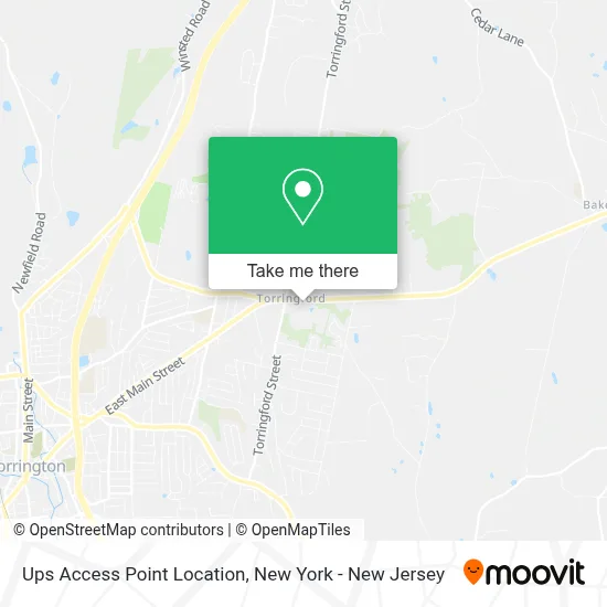 Ups Access Point Location map