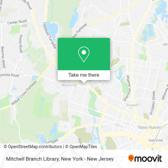 Mitchell Branch Library map