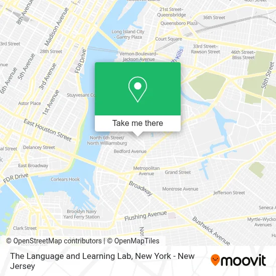 The Language and Learning Lab map
