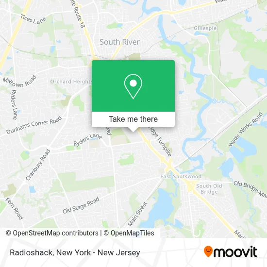 Radioshack map