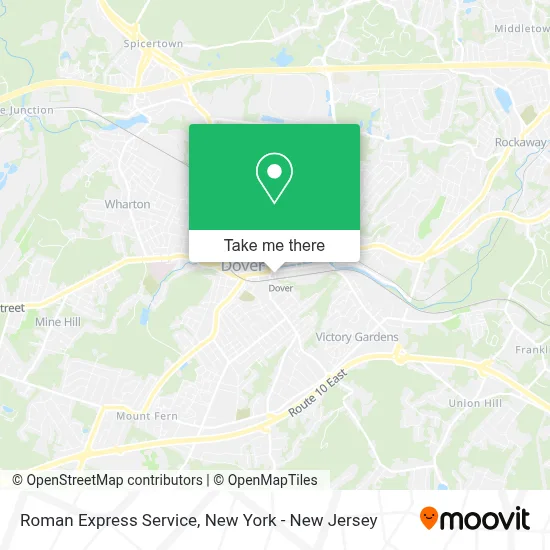 Roman Express Service map